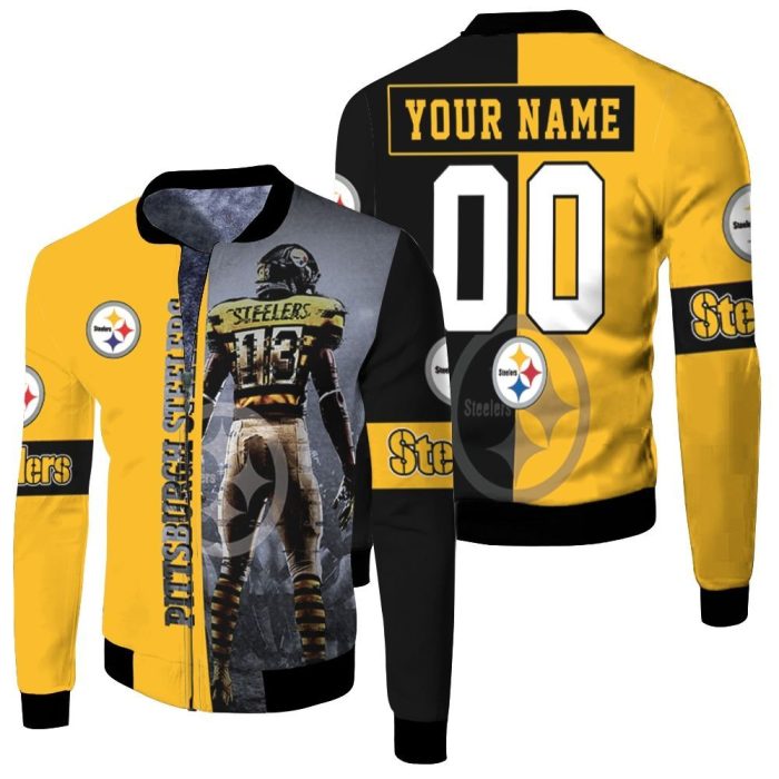 13 James Washington Pittsburgh Steelers Legend 2020 NFL Season Personalized Fleece Bomber Jacket