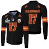 17 Mecole Hardmanl Kannas City 1 Inspired Style Fleece Bomber Jacket