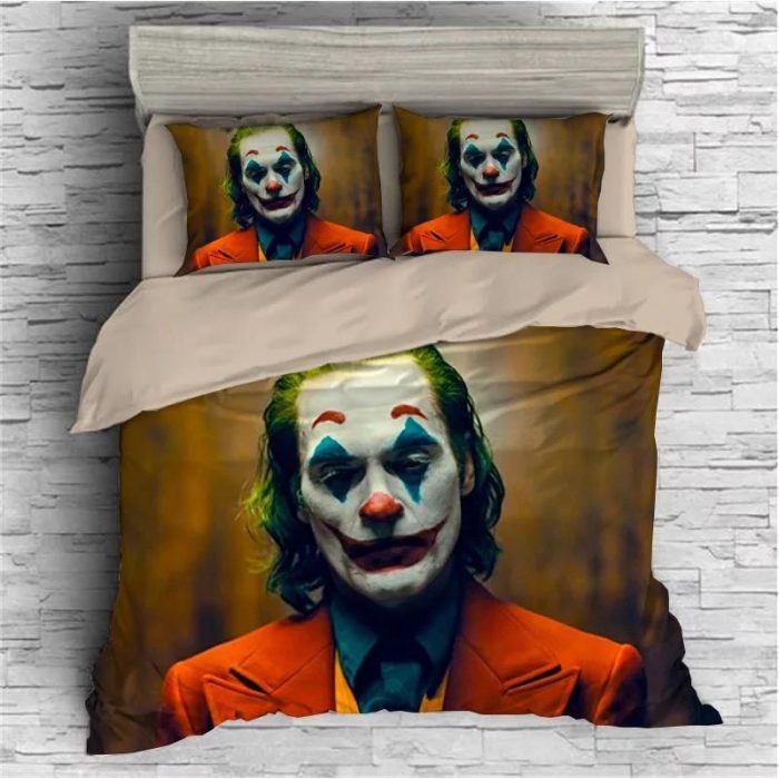 2019 Joker Arthur Fleck Clown #16 Duvet Cover Pillowcase Bedding Set Home Bedroom Decor