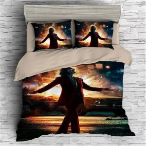 2019 Joker Arthur Fleck Clown #17 Duvet Cover Pillowcase Bedding Set Home Bedroom Decor