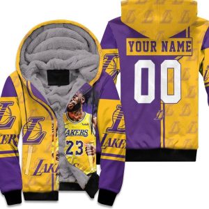 23 King James Los Angeles Lakers Nba Western Coference Personalized Unisex Fleece Hoodie