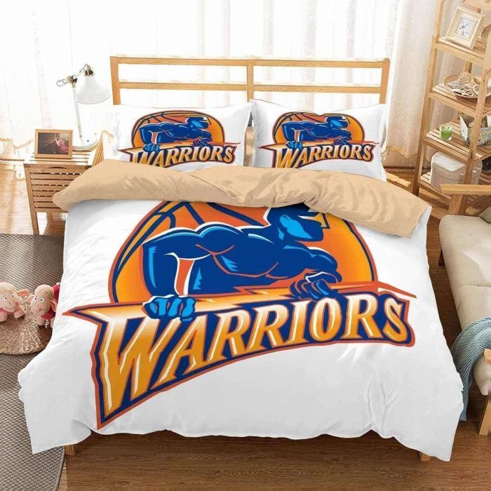 3D Golden State Warriors Duvet Cover Bedding Set