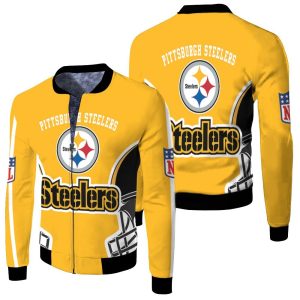 3D Pittsburgh Steelers 3Ds Pullover 3D Fleece Bomber Jacket