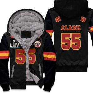 55 Frank Clark Kannas City 1 Inspired Style Unisex Fleece Hoodie