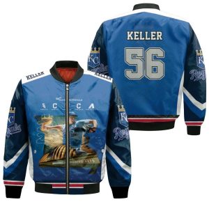 56 Brad Keller Kansas City Royals City Bomber Jacket