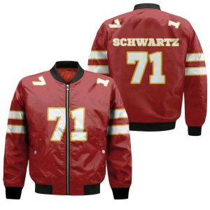 71 Mitchell Schwartz Kannas City Inspired Style Bomber Jacket