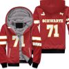 71 Mitchell Schwartz Kannas City Inspired Style Unisex Fleece Hoodie