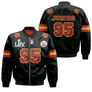 95 Chris Jones Kannas City 1 Inspired Style Bomber Jacket