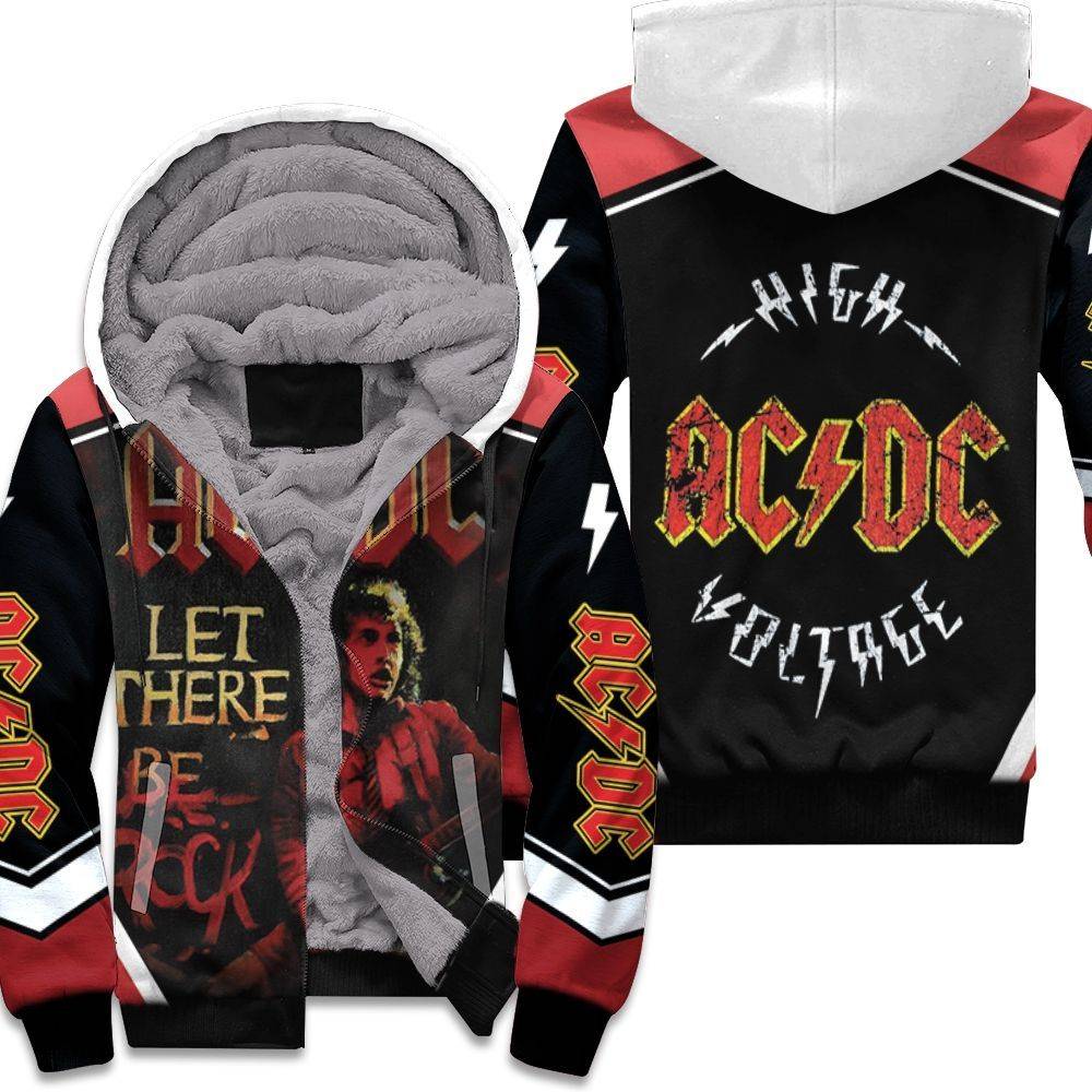 Acdc Angus Young Let There Be Rock Unisex Fleece Hoodie – Choose Life ...