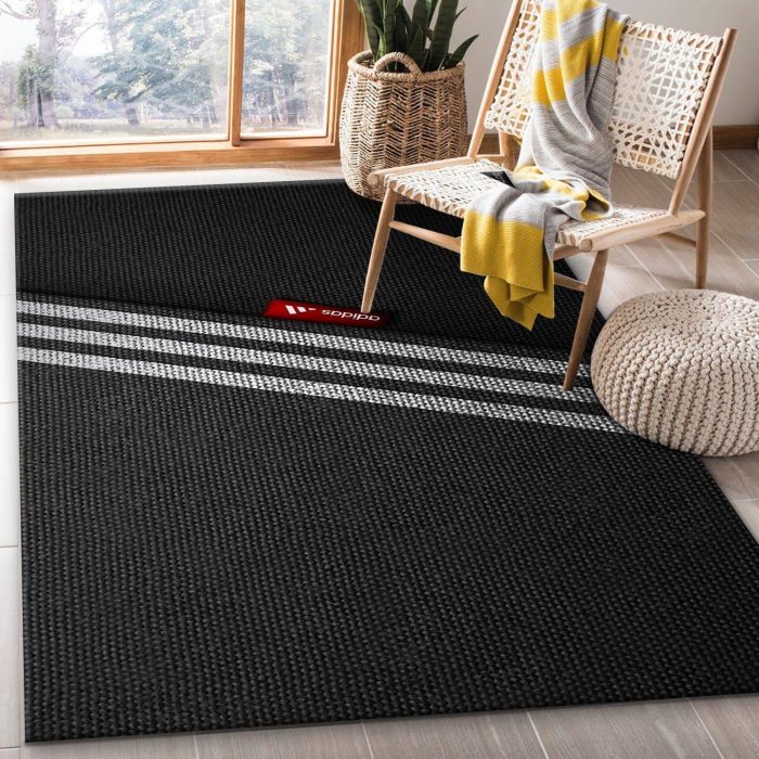 Adidas Area Rug For Christmas Fashion Brand Rug Bedroom Rug Family