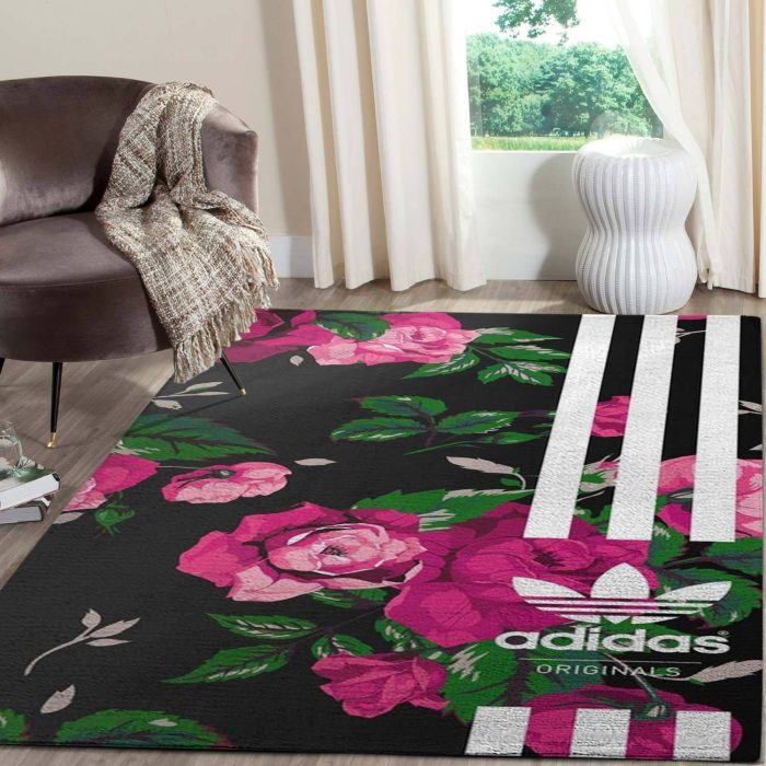 Adidas Logo Area Rugs Luxury Living Room Carpet Brands Fashion Floor Decor