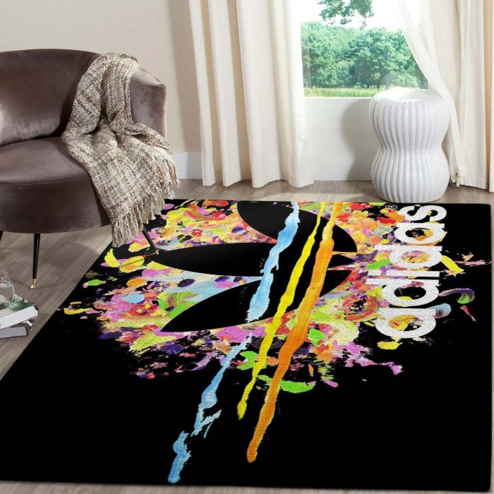 Adidas Logo Area Rugs Luxury Living Room Carpet Brands Fashion Floor Decor