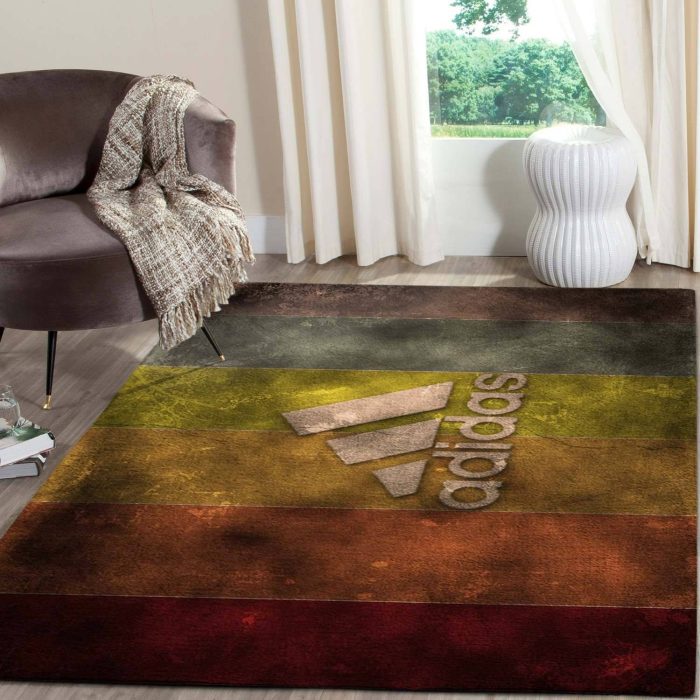 Adidas Logo Area Rugs Luxury Living Room Carpetbrands Fashion Floor Decor