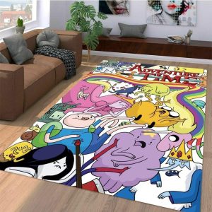 Adventure Time All Character Area Rugs Living Room Carpet Floor Decor