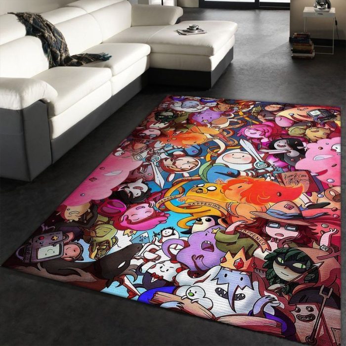 Adventure Time With Finn And Jake Area Rug Living Room And Bed Room Rug