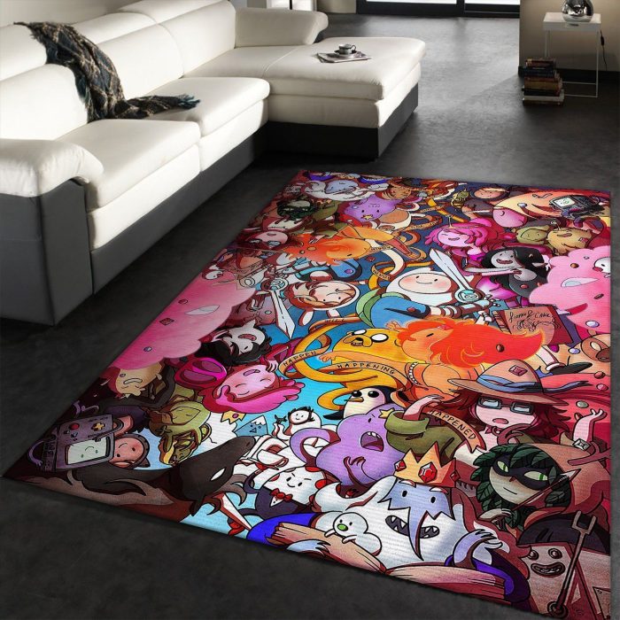 Adventure Time With Finn And Jake Area Rugs Living Room Carpet Floor Decor