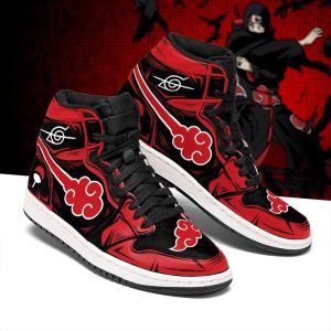 Akatsuki Itachi Sneakers Custom Akatsuki Symbol Naruto Anime Shoes