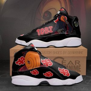 Akatsuki Tobi Jordan 13 Sneakers Naruto Custom Anime Shoes