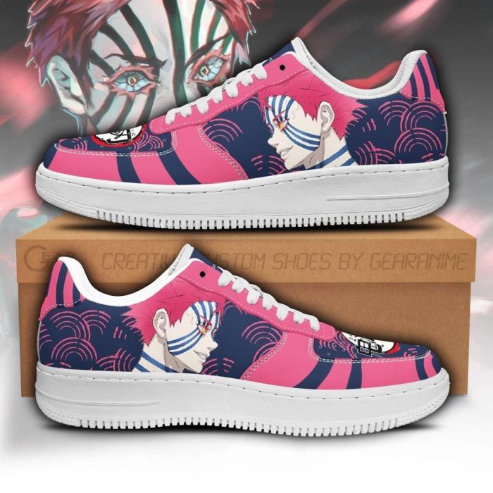 Akaza Nike Air Force Shoes Unique Demon Slayer Anime Custom Sneakers