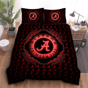 Alabama Crimson Tide Duvet Cover Pillowcase Bedding Set