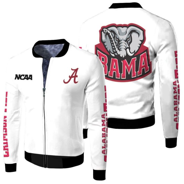 Alabama Crimson Tide Fan Jacket3D Fleece Bomber Jacket