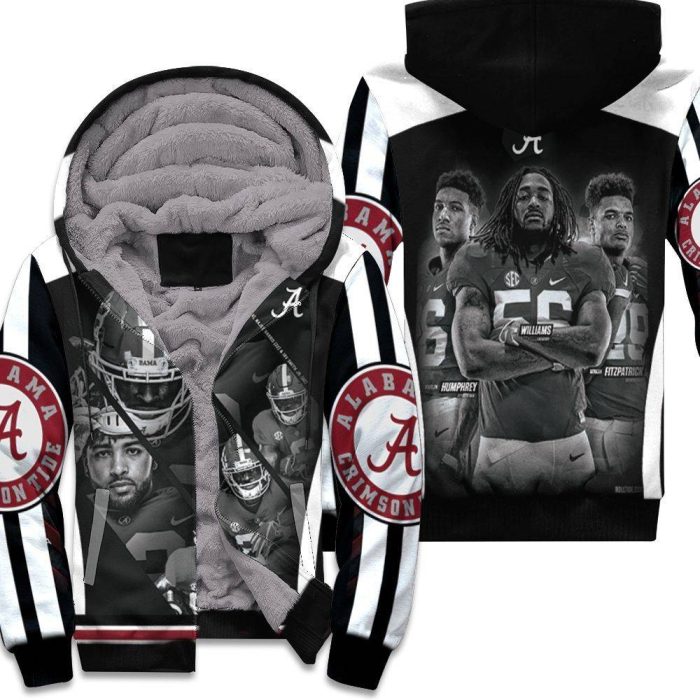 Alabama Crimson Tide Josh Jacobs Najee Harris Irv Smith Jr Unisex Fleece Hoodie