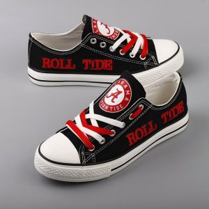 Alabama Crimson Tide NFL Football Gift For Fans Low Top Custom Canvas Shoes