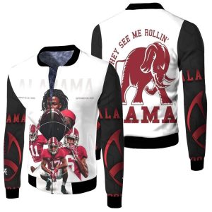 Alabama Crimson Tide Vs Ole Miss September 28 2019 Fleece Bomber Jacket