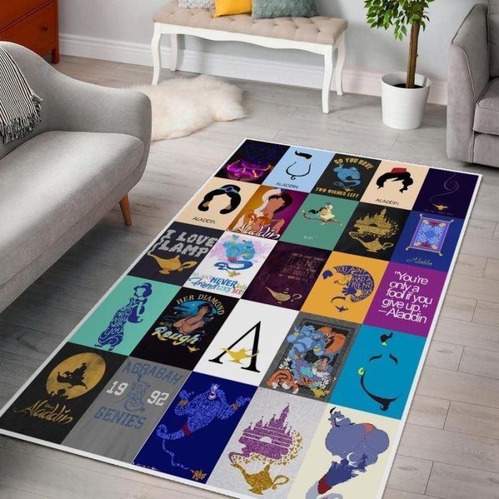 Aladdin Disney Living Room Area Rug For Christmas Kitchen Rug Home Decor