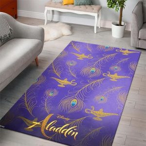 Aladdin Disney Living Room Cartoon Floor Carpet Rectangle Rug