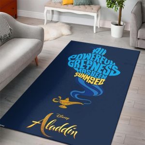 Aladdin Disney Living Room Cartoon Floor Carpet Rectangle Rug