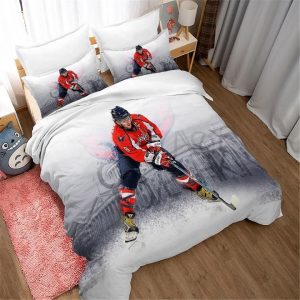 Alex Ovechkin Washington Capitals Hockey #7 Duvet Cover Pillowcase Bedding Set Home Bedroom Decor