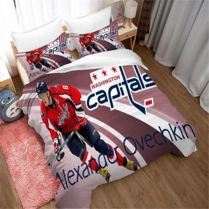 Alex Ovechkin Washington Capitals Hockey #8 Duvet Cover Pillowcase Bedding Set Home Bedroom Decor