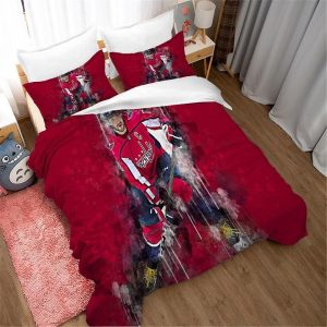 Alex Ovechkin Washington Capitals Hockey #9 Duvet Cover Pillowcase Bedding Set Home Bedroom Decor