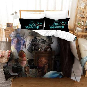 Alice in Wonderland #16 Duvet Cover Pillowcase Bedding Set Home Bedroom Decor