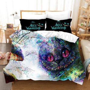 Alice in Wonderland #18 Duvet Cover Pillowcase Bedding Set Home Bedroom Decor