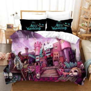 Alice in Wonderland #21 Duvet Cover Pillowcase Bedding Set Home Bedroom Decor