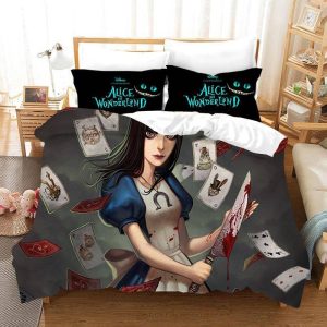 Alice in Wonderland #8 Duvet Cover Pillowcase Bedding Set Home Bedroom Decor