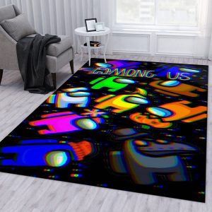 Among Us 2 Gaming Area Rug Living Room Rug Home Decor Floor Decor