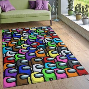 Among Us Gaming 2 Area Rug Living Room And Bed Room Rug