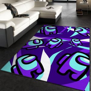 Among Us In Glow Style Area Rug Living Room And Bedroom Rug Family