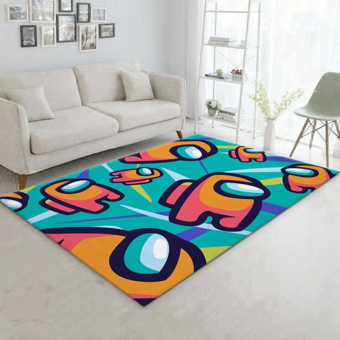 Among Us In Vector Pop Art Area Rug Carpet Living Room And Bedroom Rug Us Decor