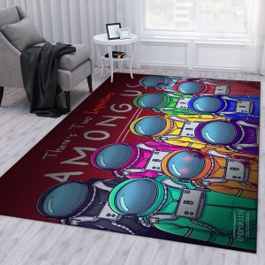 Among Us Ver1 Area Rug For Christmas Bedroom Rug