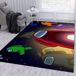 Among Us Ver2 Gaming Area Rug Bedroom Rug