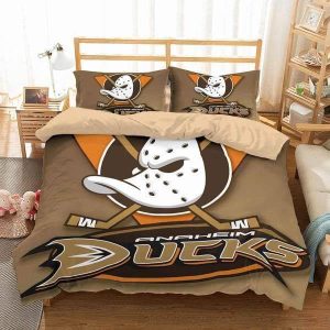 Anaheim Ducks Hockey #2 Duvet Cover Pillowcase Bedding Set Home Bedroom Decor