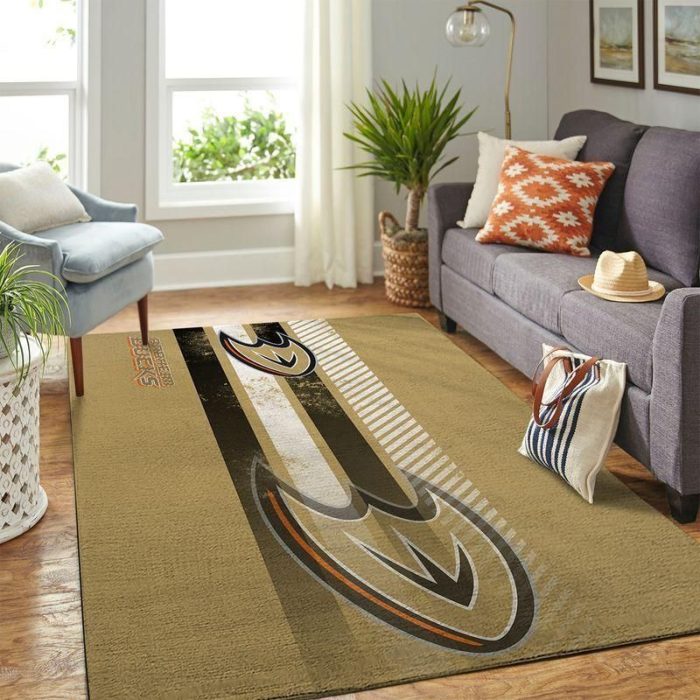 Anaheim Ducks Mlb Team Logo Area Rugs Living Room Carpet Floor Decor