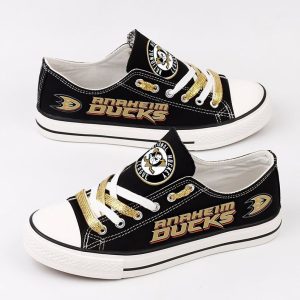 Anaheim Ducks NHL Hockey 1 Gift For Fans Low Top Custom Canvas Shoes