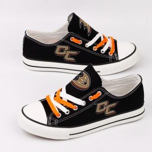 Anaheim Ducks NHL Hockey 4 Gift For Fans Low Top Custom Canvas Shoes