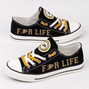 Anaheim Ducks NHL Hockey For Life Gift For Fans Low Top Custom Canvas Shoes
