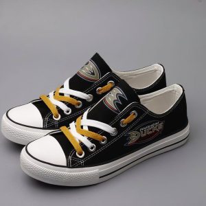 Anaheim Ducks NHL Hockey Gift For Fans Low Top Custom Canvas Shoes